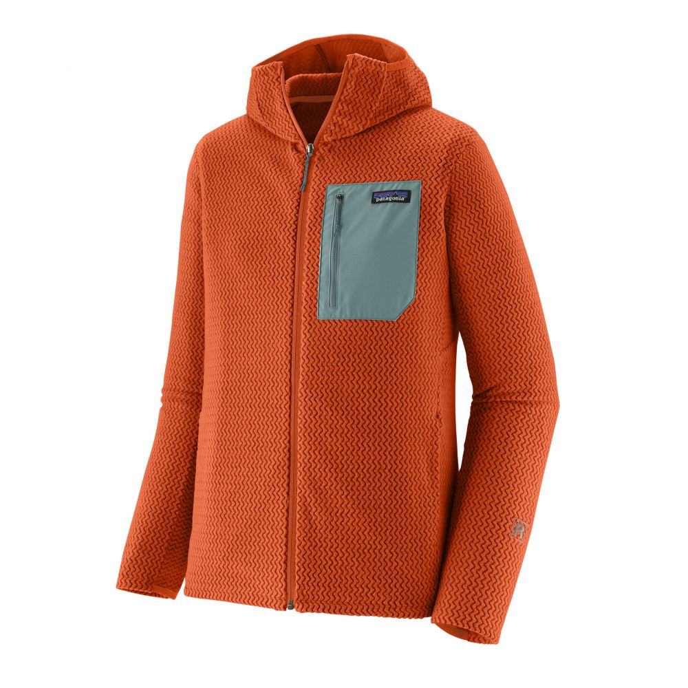 M's R1 Air Full-Zip Hoody - Coal Orange