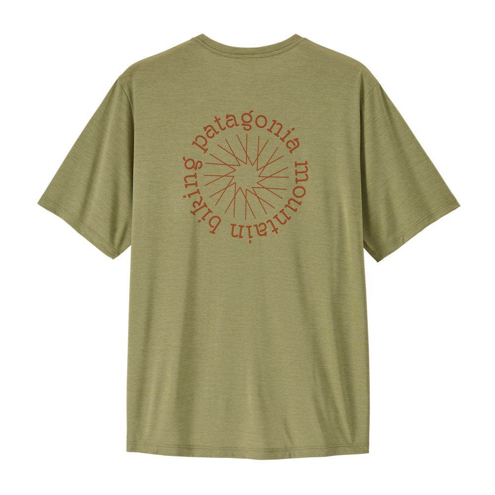 M's Cap Cool Daily Shirt - Spoke Stencil / Gumtree Green - Light Gumtree Green X-Dye