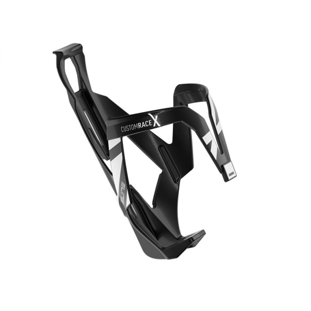 Elite Porte Bidon Custom Race Noir Mat Logo Blanc