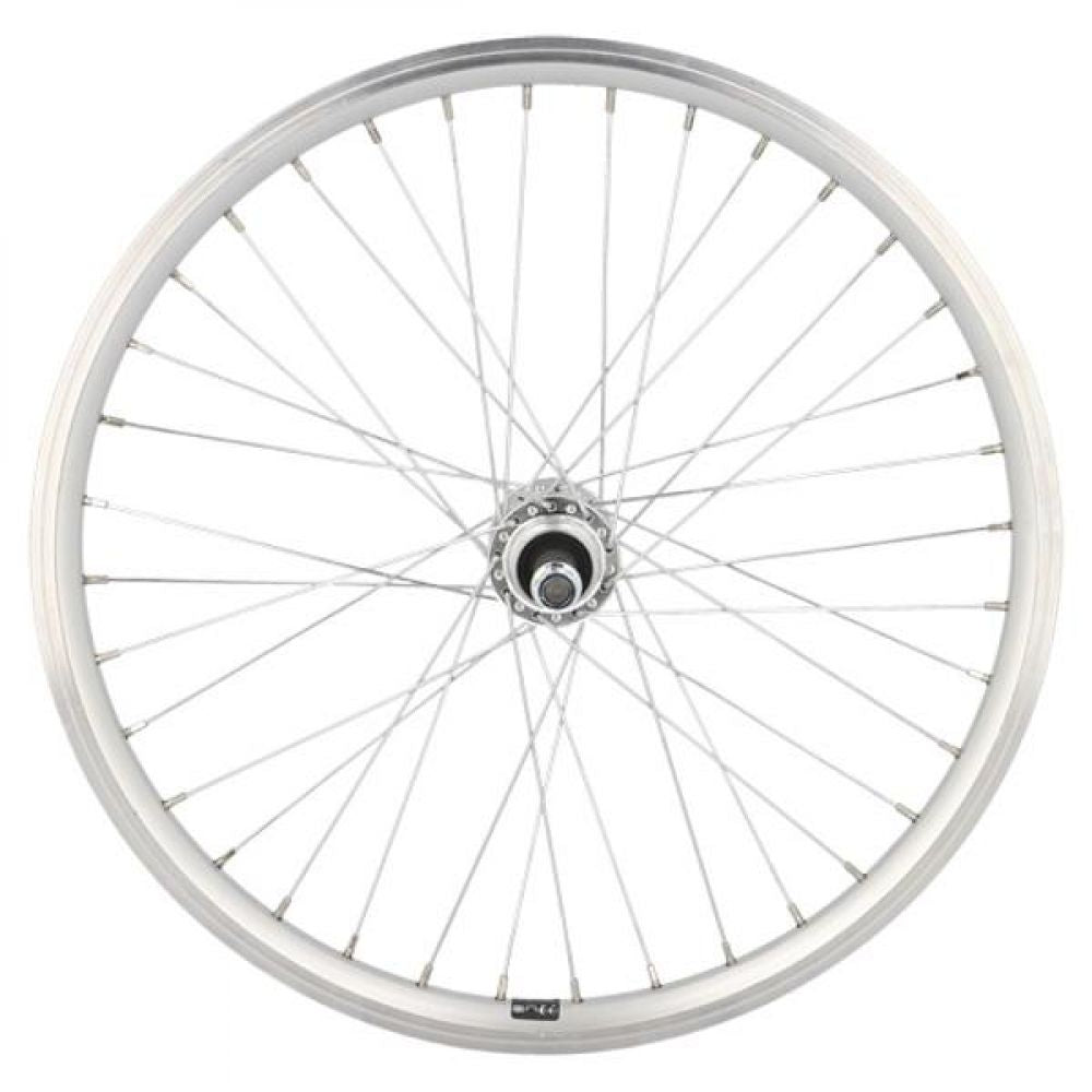 ROUE VTT 20" AR ECROU AXE PLEIN JANTE ARGENT MACH1 ER10 DOUBLE PAROI MOYEU MICHE ALU 5 / 6 / 7