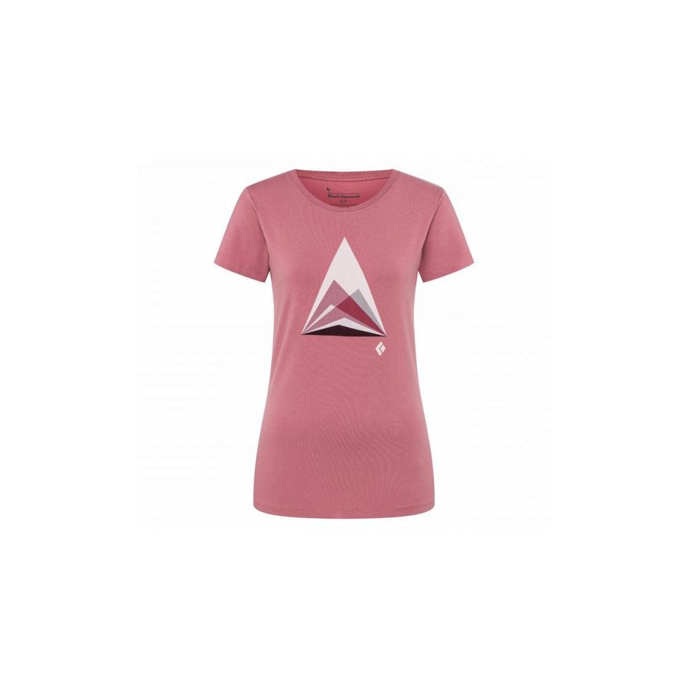 w - tee - mountain transparency - ROSEWOOD