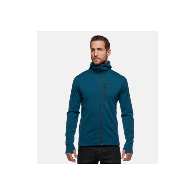 M - Sweat capuche - COEFFICIENT FLEECE HOODY - Azurite- Black Diamond