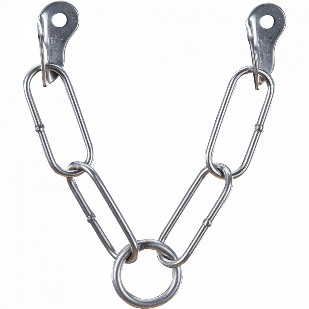 Plate belay station S (12 mm + 1 ring) - V-shaped linked plates