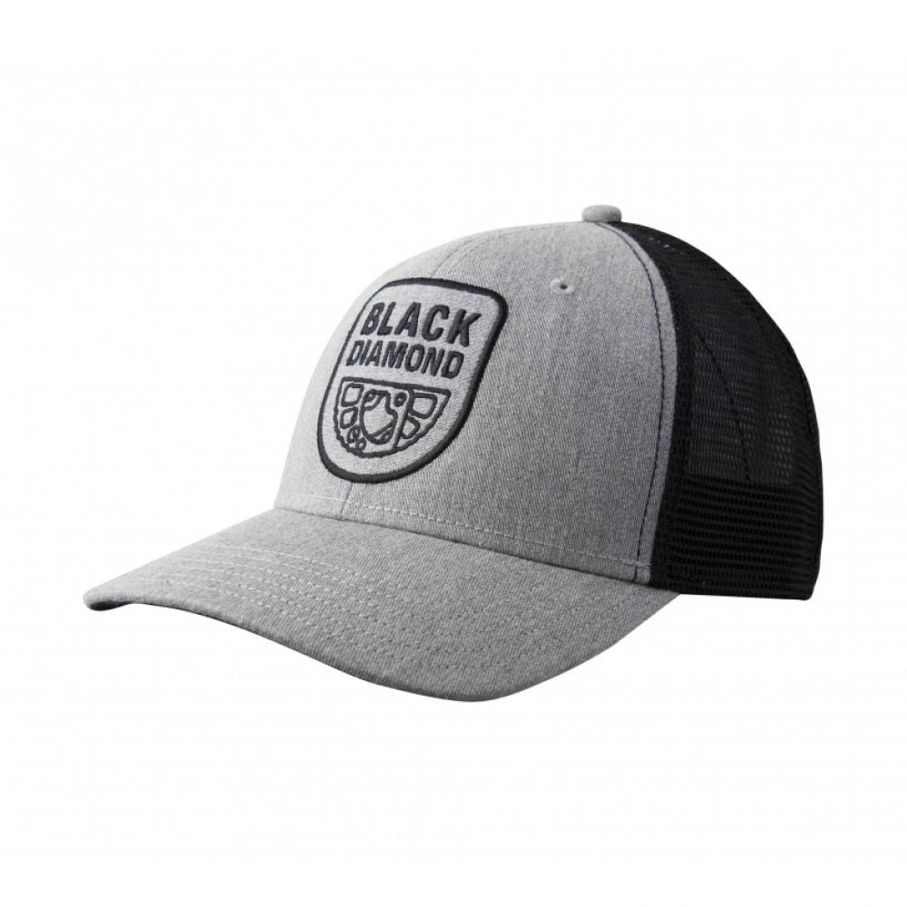 M - TRUCKER HAT - Heathered Aluminium-Black - Black Diamond
