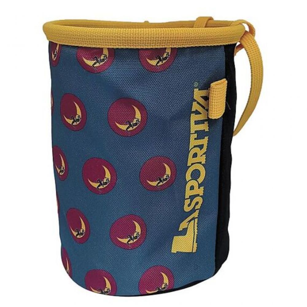 Climbing on the moon chalk bag