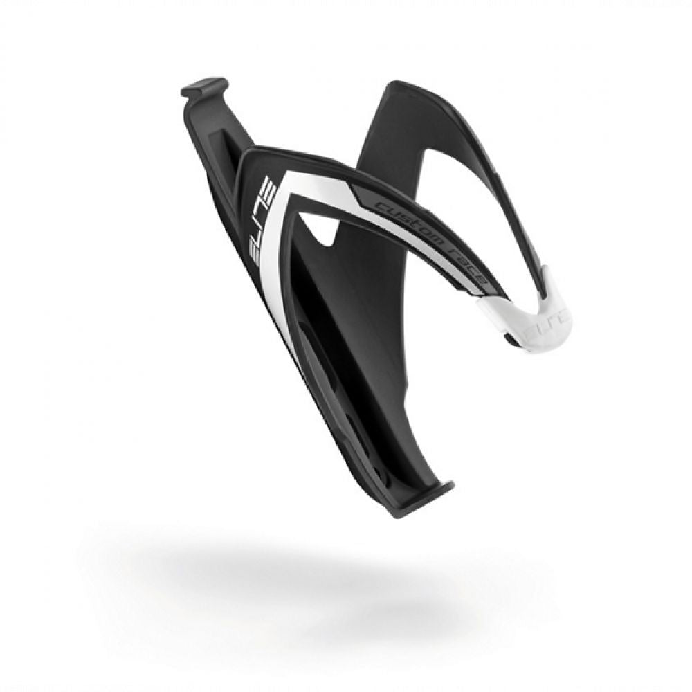 Elite Porte Bidon Custom Race Noir Mat Logo Blanc