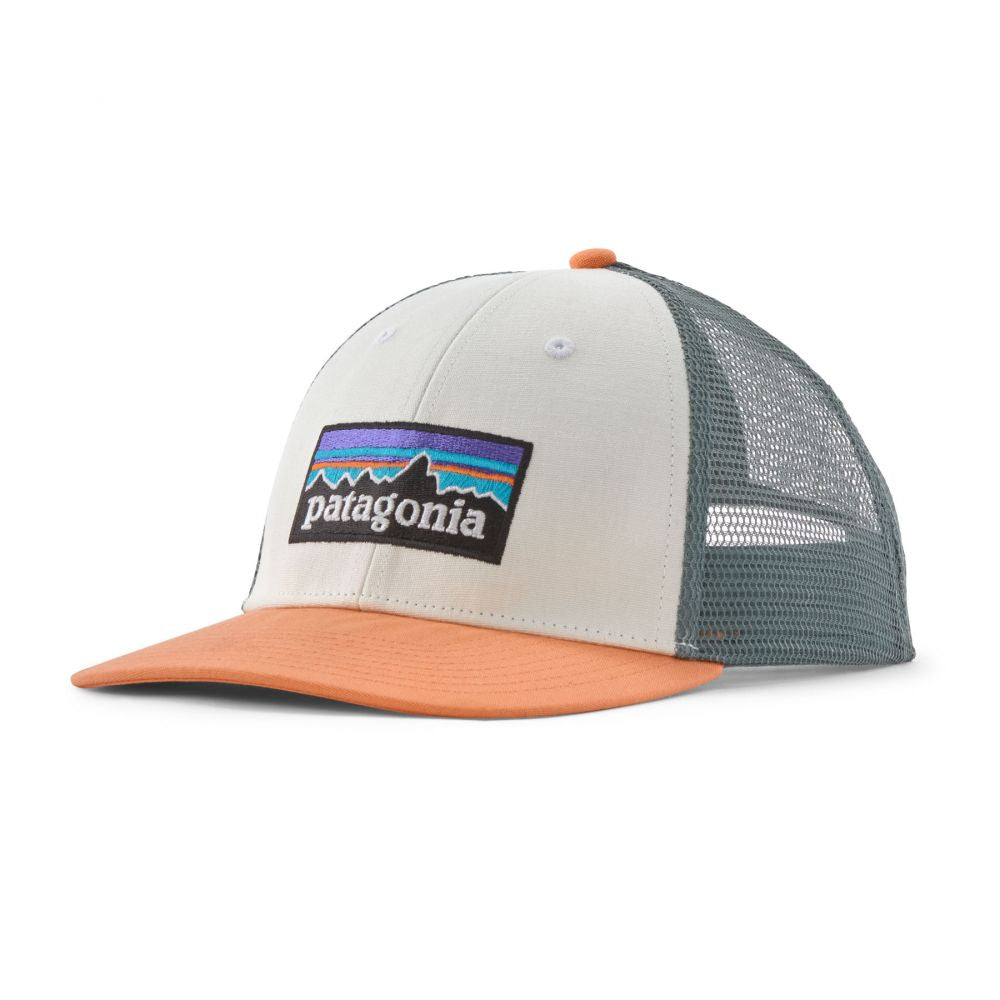 P-6 Logo LoPro Trucker Hat - White w/Peach Sherbet