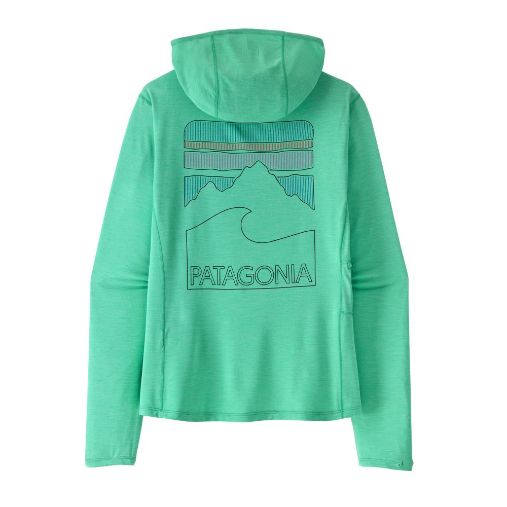 W's Cap Cool Sun Hoody - Peak Visions - Aqua Stone - Early Teal X-Dye