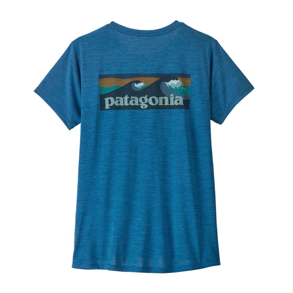 W's Cap Cool Daily Shirt - Boardshort Logo / Aquatic Blue - Light Aquatic Blue X-Dye