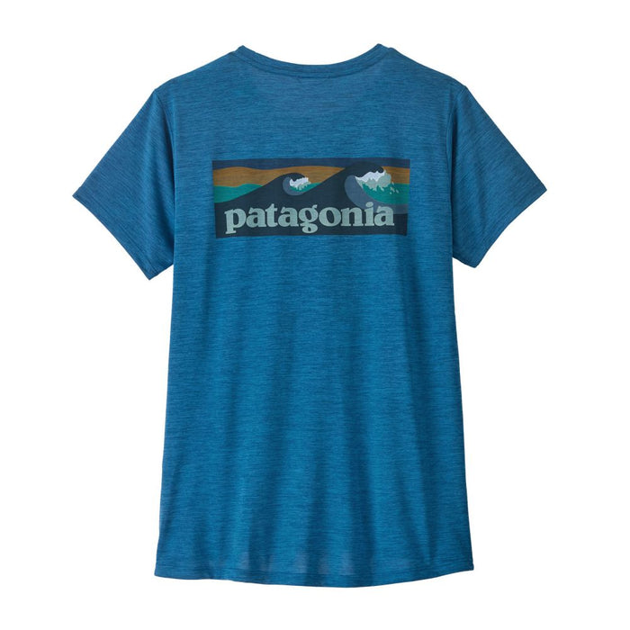 W's Cap Cool Daily Shirt - Boardshort Logo / Aquatic Blue - Light Aquatic Blue X-Dye