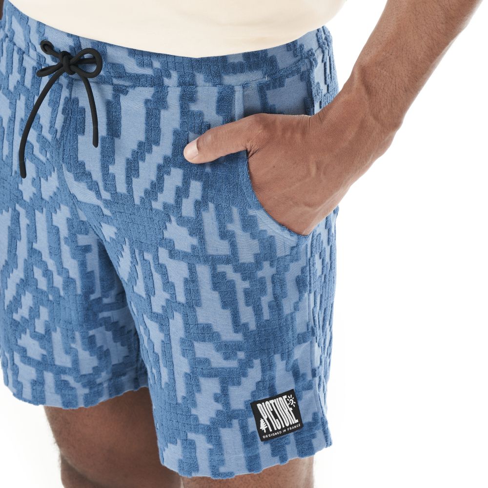 SPONGY SHORTS - Blue Flower