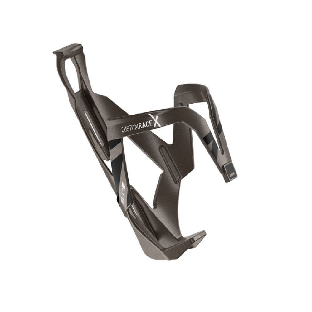 Elite Porte Bidon Custom Race Titane Mat Logo Noir