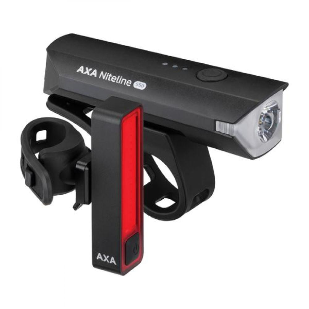 ECLAIRAGE VELO AV+AR RECHARG. USB-CAXA NITELINE 550
