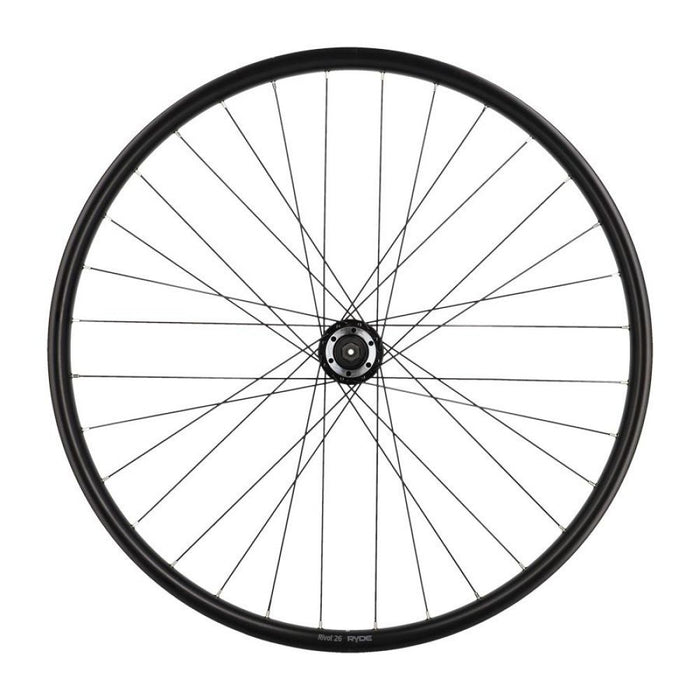 ROUE VILLE 26" AR AXE PLEIN JANTE NOIR MACH1 M110 .MOY.MICHE V-BRAKE A VISSER 5 / 6 / 7V