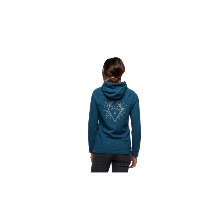 W - Sweat capuche - BD RAYS PULLOVER HOODY - Azurite - Black Diamond