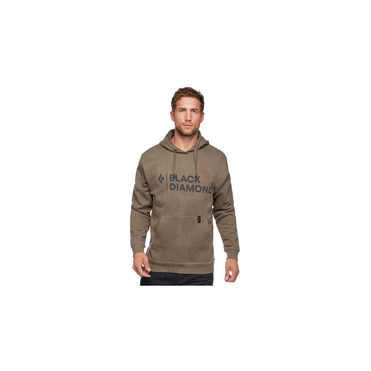 M - Sweat capuche - STACKED LOGO HOODY - Walnut Heather - Black Diamond