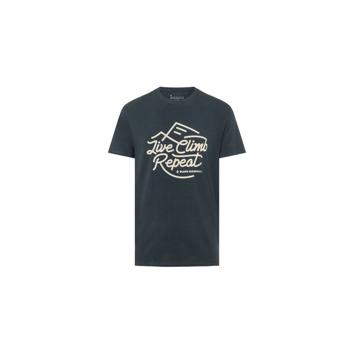 M - Tee-Shirt - LIVE CLIMB REPEAT TEE - Eclipse - Black Diamond