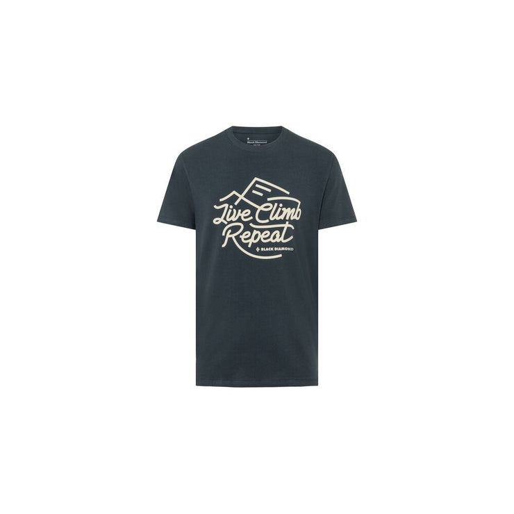 M - Tee-Shirt - LIVE CLIMB REPEAT TEE - Eclipse - Black Diamond