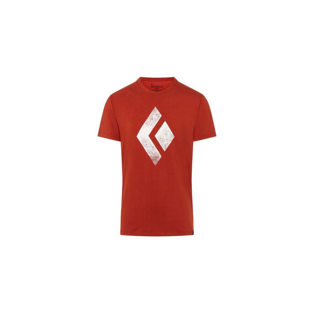M - SS CHALKED UP TEE - Red Rock - Black Diamond