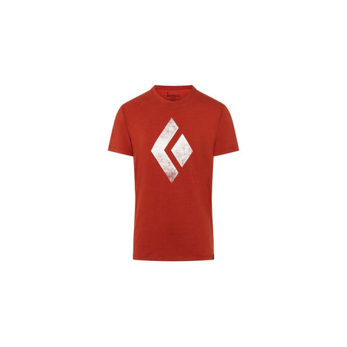 M - SS CHALKED UP TEE - Red Rock - Black Diamond