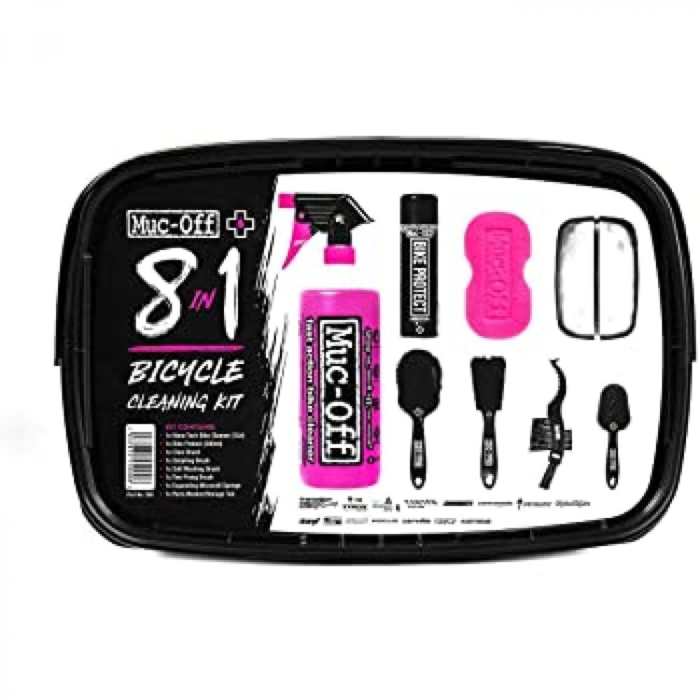 MucOff Kit de nettoyage pour vélo 8 en 1